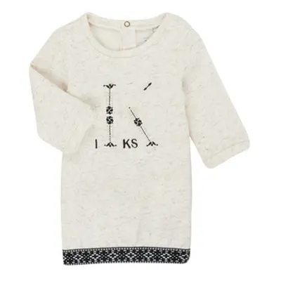 Ikks XR30180 girls's Children's dress in Beige