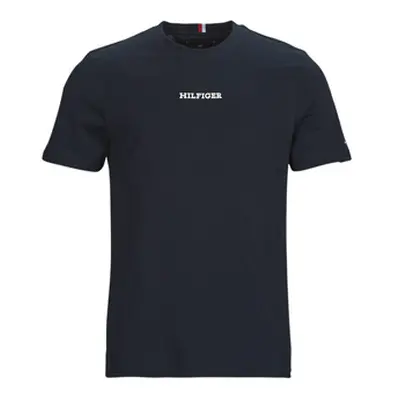 Tommy Hilfiger MONOTYPE SMALL CHEST PLACEMENT men's T shirt in Marine