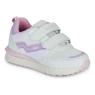 Geox J FASTICS GIRL girls's Children's Shoes (Trainers) in White