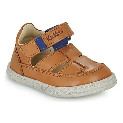 Kickers TRACTUS boys's Children's Sandals in Brown