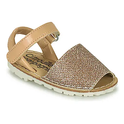 Citrouille et Compagnie SQUOUBEL girls's Children's Sandals in Beige