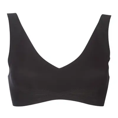 Sloggi ZERO FEEL women's Triangle bras and Bralettes in Black