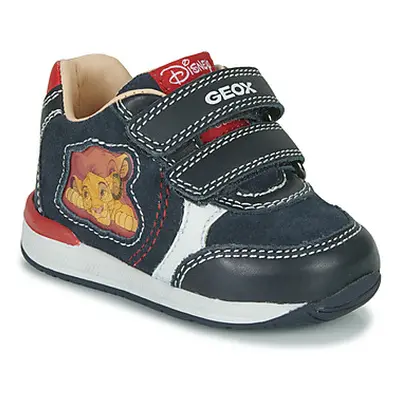 Geox B RISHON BOY C boys's Children's Shoes (Trainers) in Blue