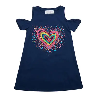 Desigual VEST_BLOOM girls's Children's dress in Marine