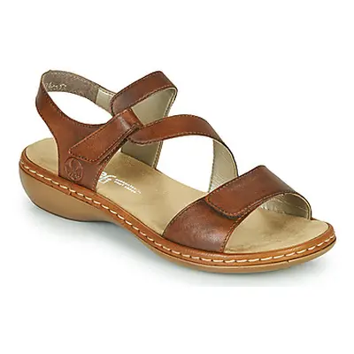 Rieker ZAZIE women's Sandals in Brown