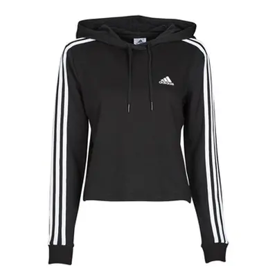 Adidas W 3S FT CRO HD women's Sweatshirt in Black