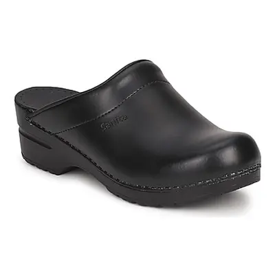 Sanita SONJA OPEN women's Clogs (Shoes) in Black