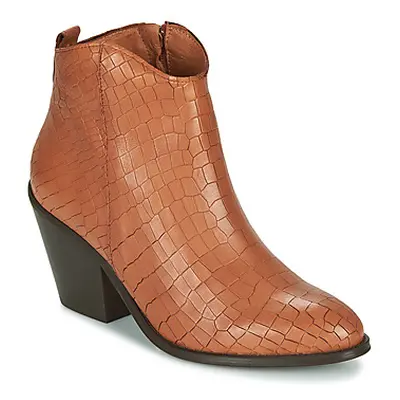 Fericelli LISA women's Low Ankle Boots in Brown