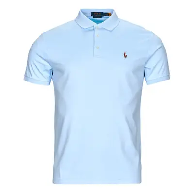 Polo Ralph Lauren POLO COUPE DROITE EN PIMA COTON men's Polo shirt in Blue