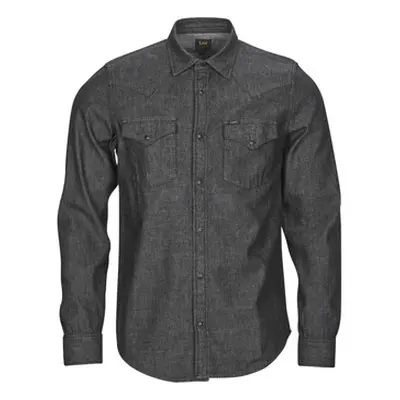 Lee REGULAR WESTERN SHIRT men's Long sleeved Shirt in Black