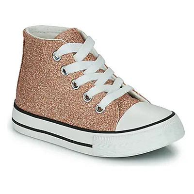 Citrouille et Compagnie OUTIL girls's Children's Shoes (High-top Trainers) in Gold