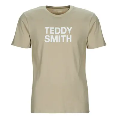 Teddy Smith TICLASS BASIC MC men's T shirt in Beige