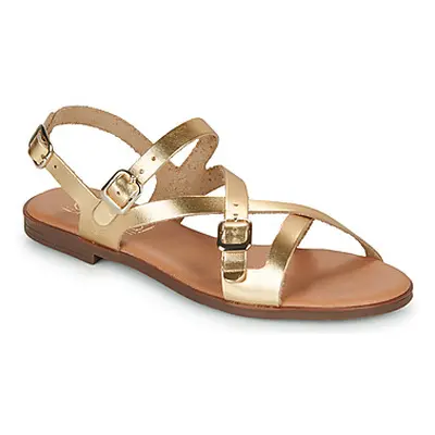 Casual Attitude LANISO women's Sandals in Gold