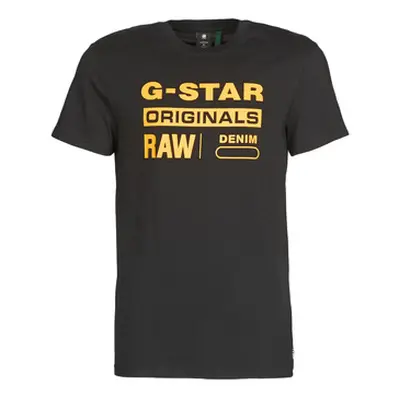 G-Star Raw COMPACT JERSEY O men's T shirt in Black