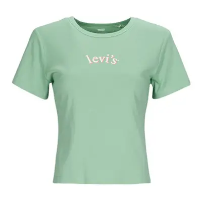 Levis GRAPHIC RICKIE TEE women's T shirt in Blue