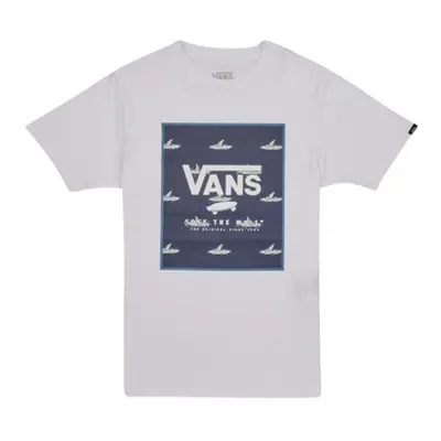 Vans PRINT BOX BOYS boys's Children's T shirt in Blue