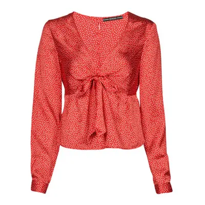 Guess NEW LS GWEN TOP women's Blouse in Red