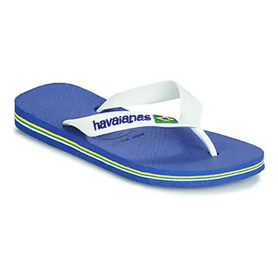 Havaianas BRASIL LOGO boys's Children's Flip flops / Sandals in Blue