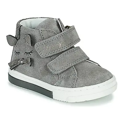 Primigi BABY GLITTER girls's Children's Shoes (High-top Trainers) in Grey