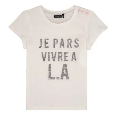 Ikks DARRIAL girls's Children's T shirt in White