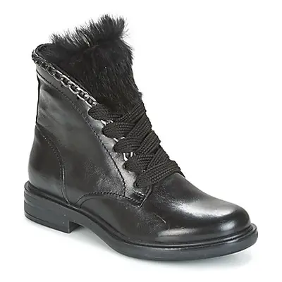 Mjus CAFE LACE women's Mid Boots in Black