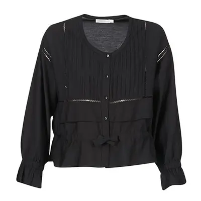 See U Soon 7113001 women's Blouse in Black