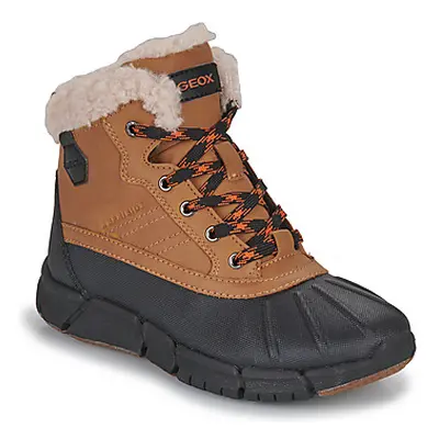 Geox J FLEXYPER BOY B ABX boys's Children's Snow boots in Brown