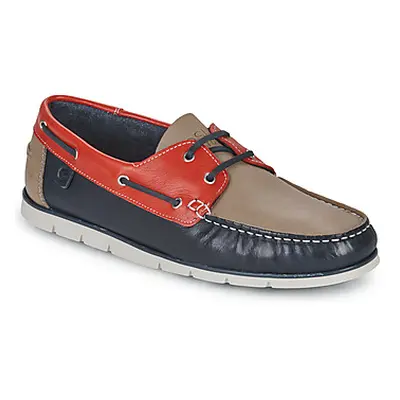 Casual Attitude VILKAN men's Boat Shoes in Red