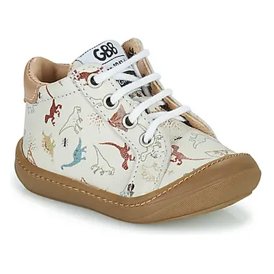 GBB LANINOU girls's Children's Shoes (High-top Trainers) in Beige