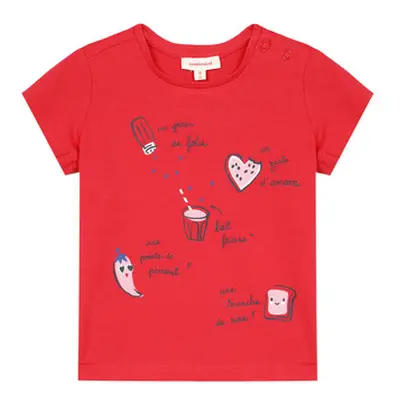 Catimini MUSIKOU girls's Children's T shirt in Red