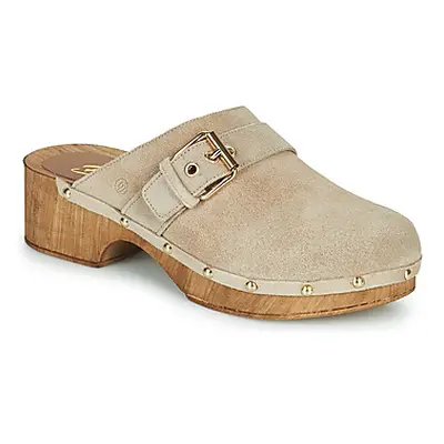 Betty London PAQUERETTE women's Clogs (Shoes) in Beige