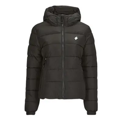 Superdry HOODED SPIRIT SPORTS PUFFER women's Jacket in Black