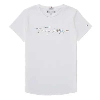 Tommy Hilfiger DAJONET girls's Children's T shirt in White