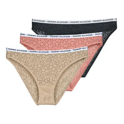 Tommy Hilfiger 3P FULL LACE BIKINI X3 women's Knickers/panties in Multicolour