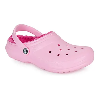 Crocs Classic Lined Clog K girls's Children's Clogs (Shoes) in Pink