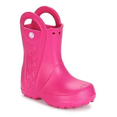 Crocs HANDLE IT RAIN BOOT girls's Children's Wellington Boots in Pink