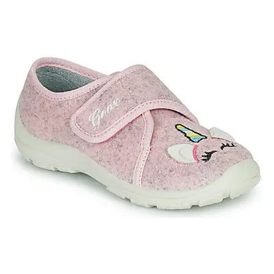 Geox J NYMEL GIRL girls's Children's Slippers in Pink