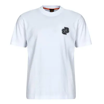 BOSS Tevarsity men's T shirt in White