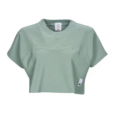 Adidas LNG LFT TEE women's T shirt in Green