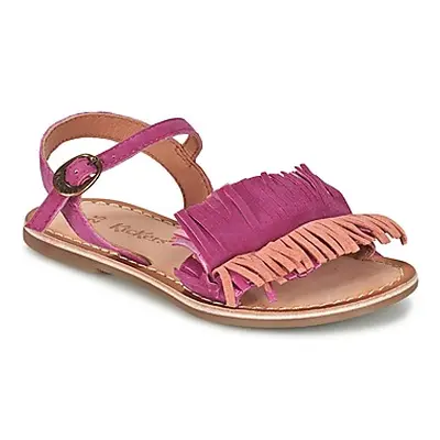 Kickers DIXFROUFROU KID girls's Children's Sandals in Pink