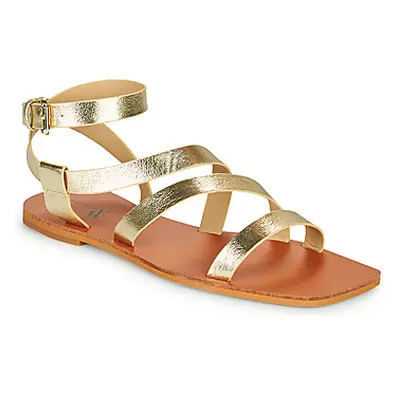 Vanessa Wu SD2364OR women's Sandals in Gold