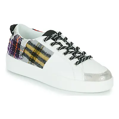 Desigual FANCY TARTAN women's Shoes (Trainers) in White