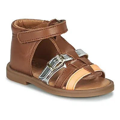 GBB OLLIE girls's Children's Sandals in Brown