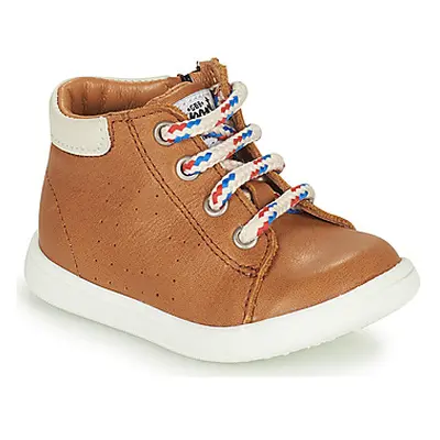 GBB FOLLIO boys's Children's Shoes (High-top Trainers) in Brown