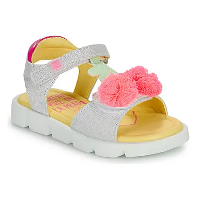 Agatha Ruiz de la Prada SANDALIA CEREZAS girls's Children's Sandals in Silver