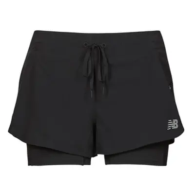 New Balance IMPT RUN 2 IN 1 women's Shorts in Black