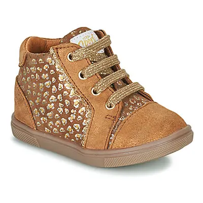 GBB NUZZIA girls's Children's Shoes (High-top Trainers) in Brown