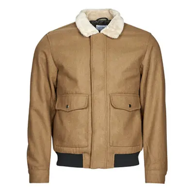 Jack & Jones JJTOM WOOL BOMBER men's Jacket in Brown