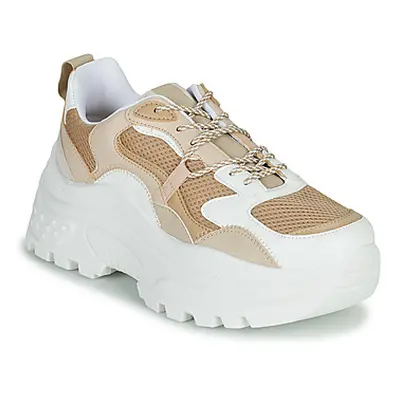 Yurban BIGARA women's Shoes (Trainers) in Beige