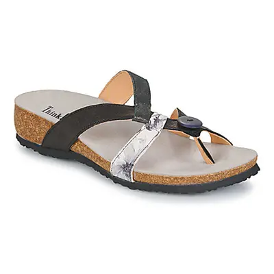 Think JULIA women's Flip flops / Sandals (Shoes) in Black